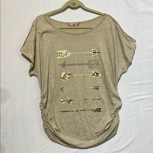 Gold Arrow‎ Graphic Women's Top 2X